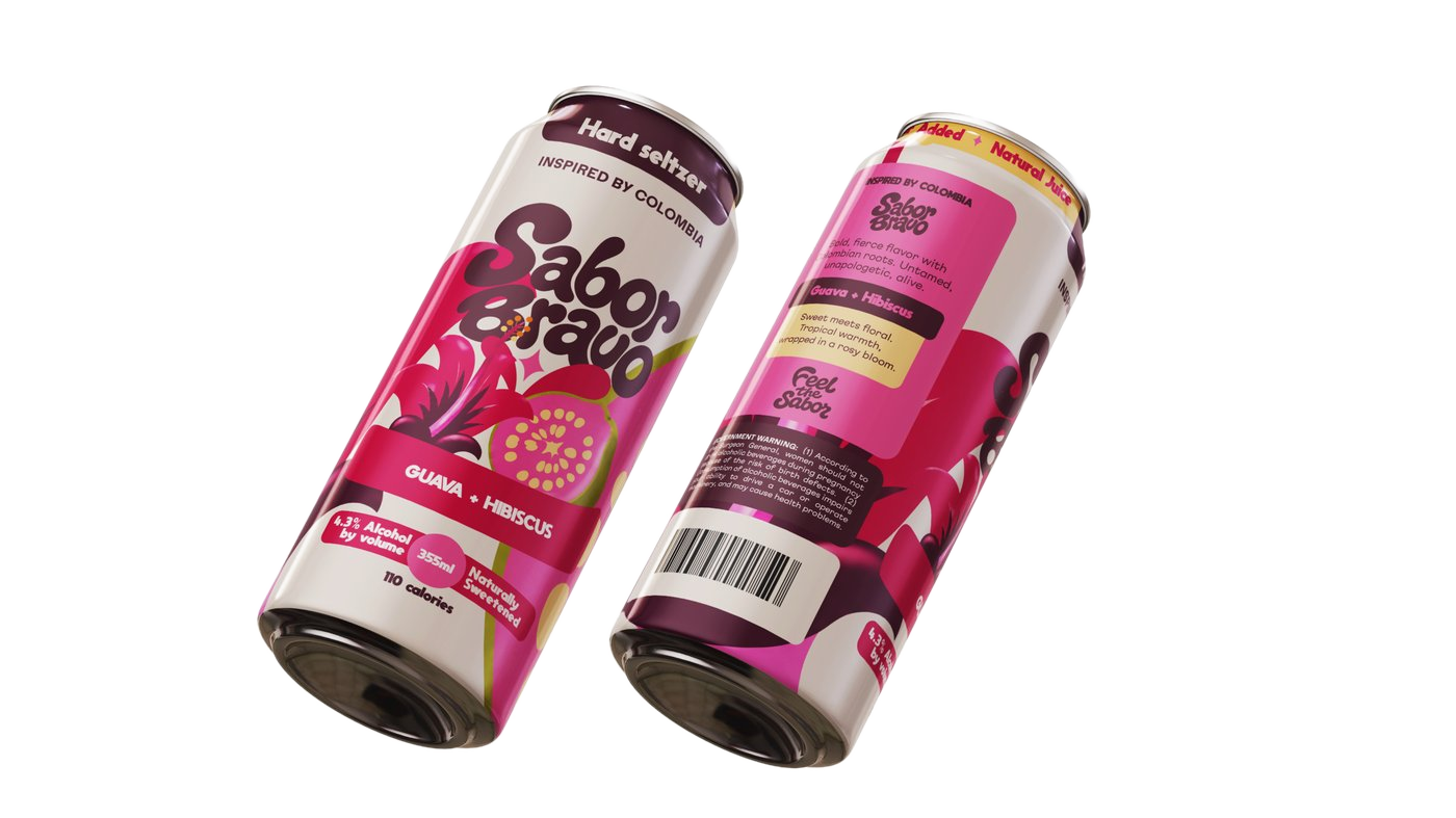 Sabor Bravo Guava + Hibiscus can